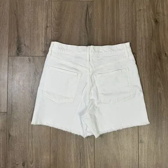 J Crew High Rise Denim Casual White Shorts US Women's 26 New - Picture 3 of 6